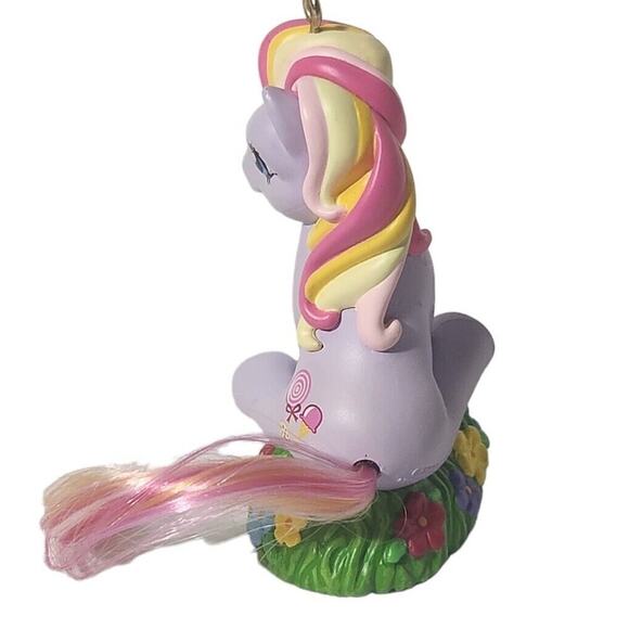 VTG My Little Pony Triple Treat Christmas Ornament Brushable Tail RAINBOW - Picture 3 of 6